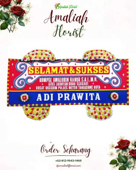 Papan Bunga Ucapan Selamat Sukorini